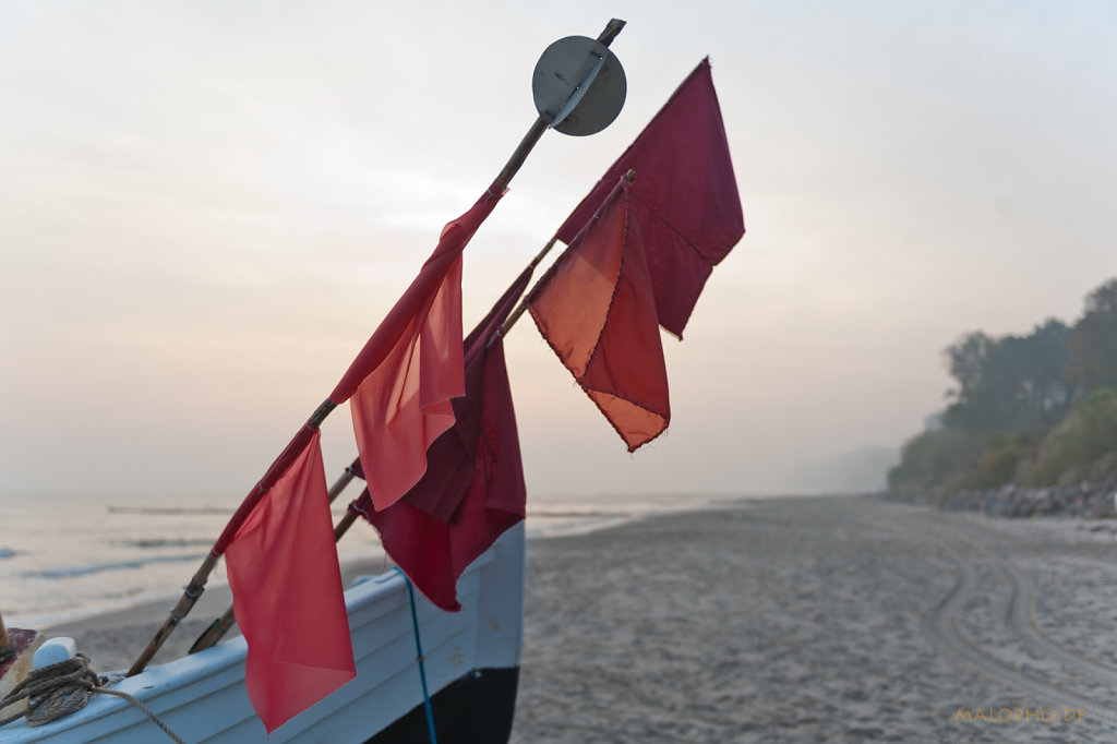 Rote Strandwimpel