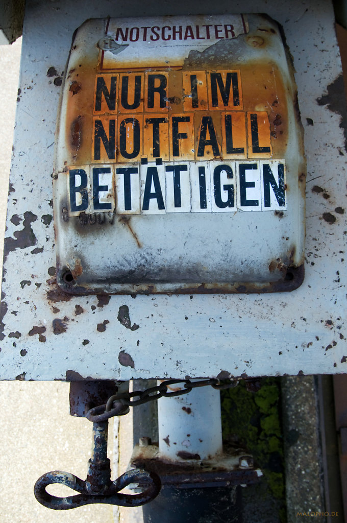 Nur im Notfall