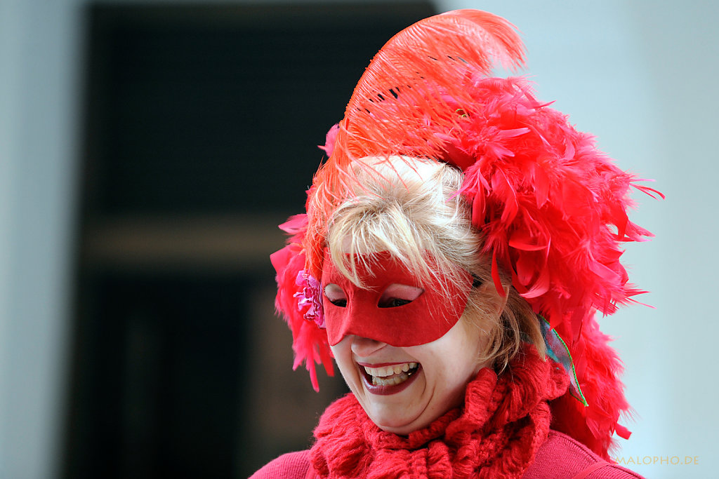 Lady in Red Portrait