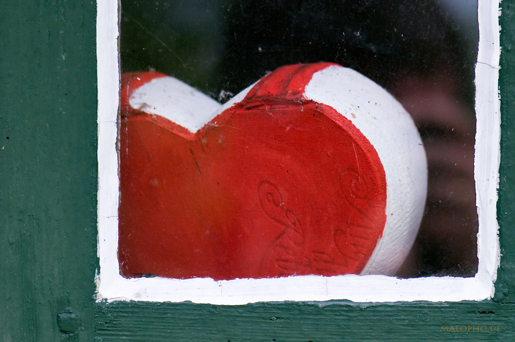 Herz im Fenster