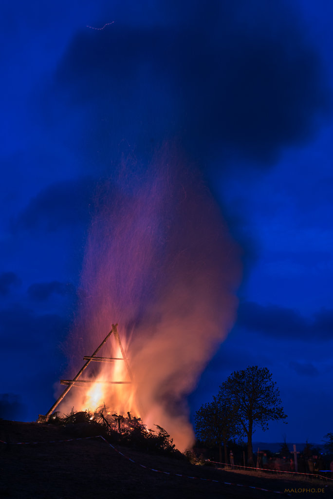 Blaues Leuchten